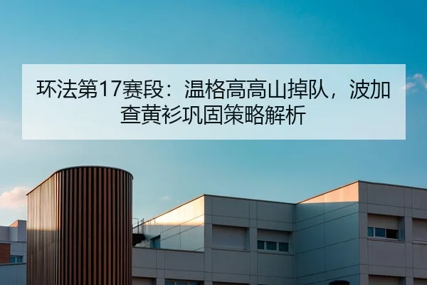 环法第17赛段：温格高高山掉队，波加查黄衫巩固策略解析